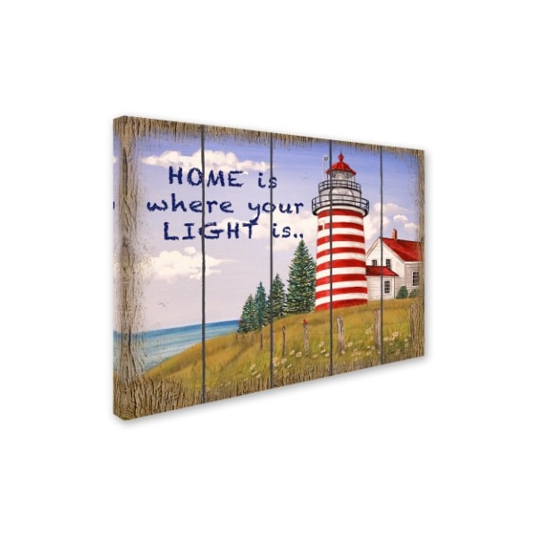 Jean Plout 'Home Lighthouse' Canvas Art,24x32